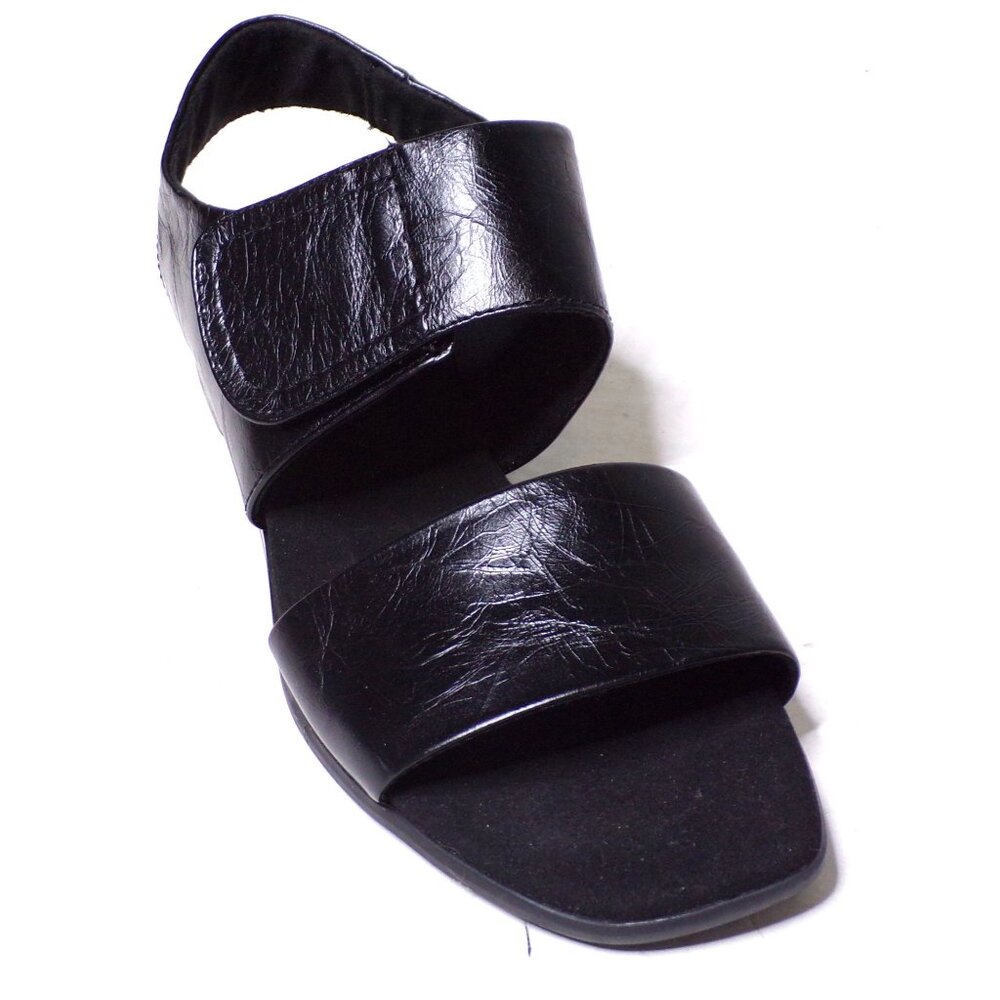 🆕MUNRO Nissa Leather Comfort Sandals Shoes Black 10 - Picture 9 of 12